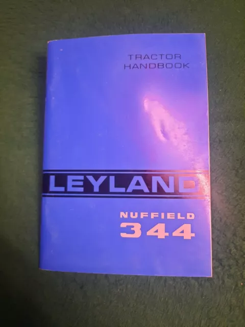 British Leyland NUFFIELD TRACTOR Handbook Model No.  344