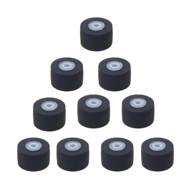 10pcCassette Radio Movement Pinch Roller Simple Replace Pulley Rubber Tape Wheel