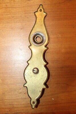 Antique Art Nouveau?  Wrought Bronze Keyhole Escutcheon with Thumb Turn S-51 3