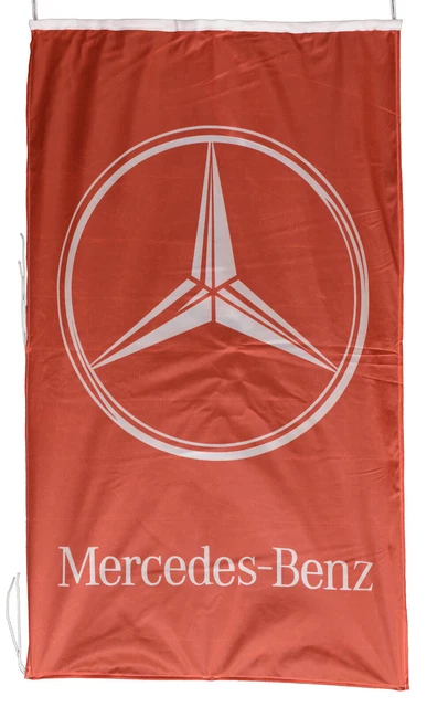 MERCEDES BENZ-FLAG RED Vertical Banner 5 X 3 Ft 150 X 90 Cm $27.99