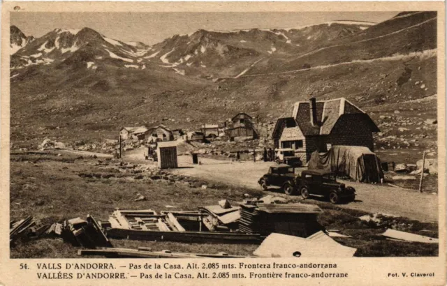 CPA Vallées d'ANDORRE Pas de la Casa. Frontiere franco-andorrane (375922)