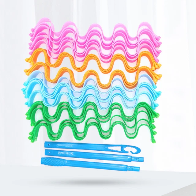 1 Set Hair Curler Effective Heatless Magic Curler Hairstyle Sticks Wave Formers