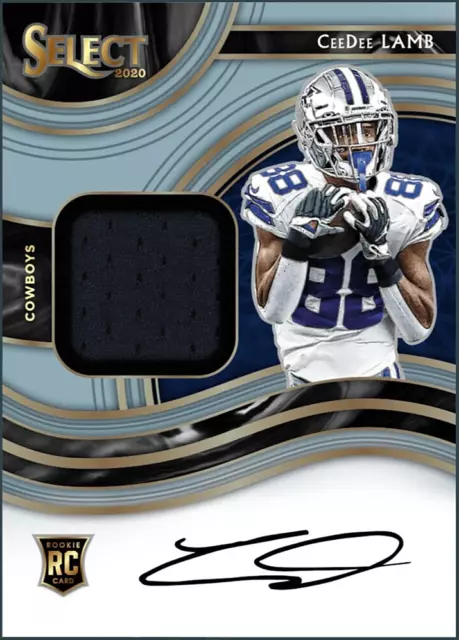 2020 Panini Select Rookie Patch Autograph RARE - CeeDee Lamb RPA RC Digital Card