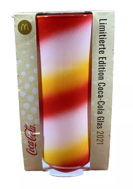 McDonald's Coca Cola Regenbogen Glas 2021 50 Jahre Jubiläums Edition