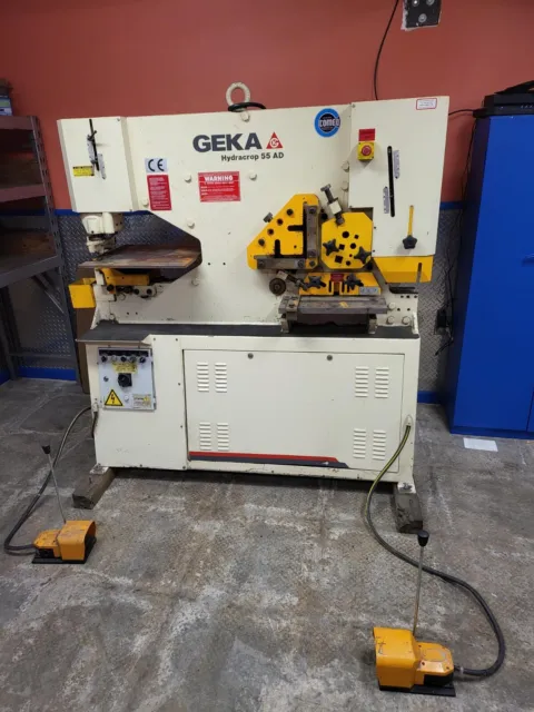 GEKA HYDRACROP 55AD Punch Shear Ironworker Fabrication Equipment MFG:2013