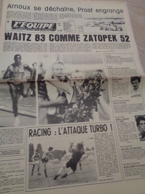 L'Equipe Journal 22/08/1975 - ATHLETISME GUY ET AMOUREUX , NATATION SHAW