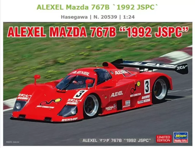 Modellauto Auto Modell model kit bausatz Hasegawa Alexel Mazda 767B modellbau