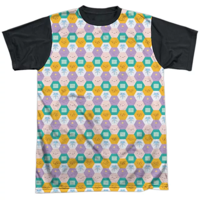 Adventure Time Hexagon Pattern Adult Costume T Shirt (Black Back), S-3XL