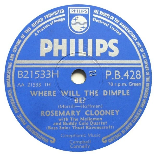 ROSEMARY CLOONEY La berceuse de Brahms (Closez vos yeux) / Where Will