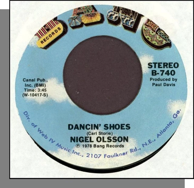 NIGEL OLSSON Dancin' Shoes + Living in a Fantasy 1978 7" 45 1/min