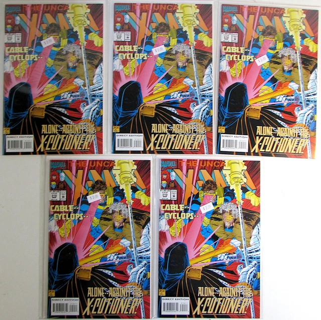 Uncanny X-Men Lot of 5 #310 x5 Marvel (1994) 1st Series Comic Books