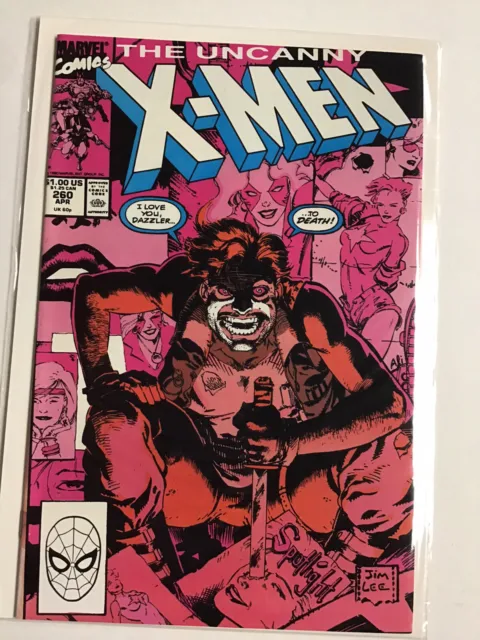 Uncanny X-Men #260 (Marvel Comics, 1990) Dazzler, Jim Lee Cover Unread Hi Grade