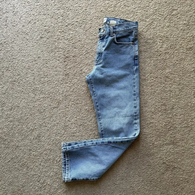 Calvin Klein Jeans Womens 9 (28x30) Straight Leg Blue Light Wash Denim Mid Rise