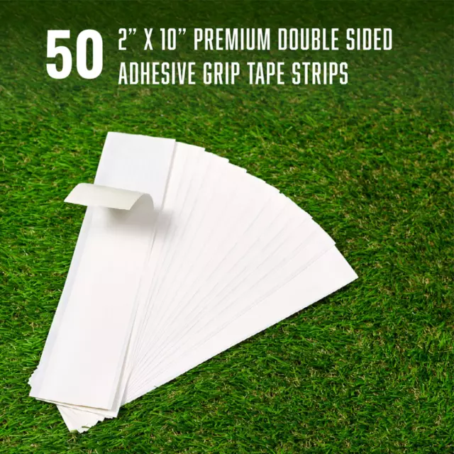50 Golf Grip Tape Strips Double Sided 2" x 10"  Premium Easy Peel Made in USA