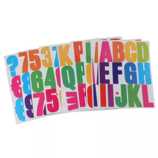 318Pcs Multi Color Iron on Letters 2 Inch Bulletin Board Letters  for House