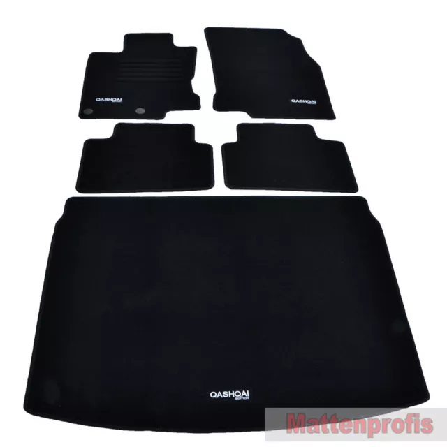 Velours Fußmatten Edition Set 5-teilig für Nissan Qashqai II J11 Bj.2014 - 2022