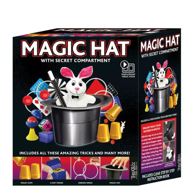 Ezama Magic Hat 125 Tricks Set With Online Video & Instruction Book