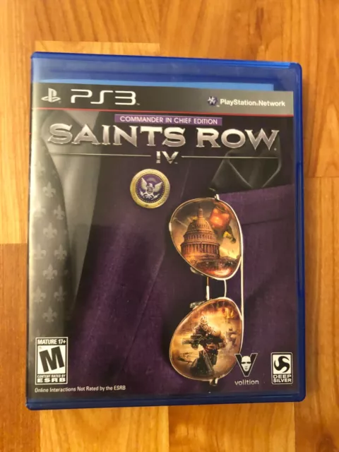 Saints Row IV Commander in Chief Edition 4 Sony Playstation 3 PS3 Complete CIB