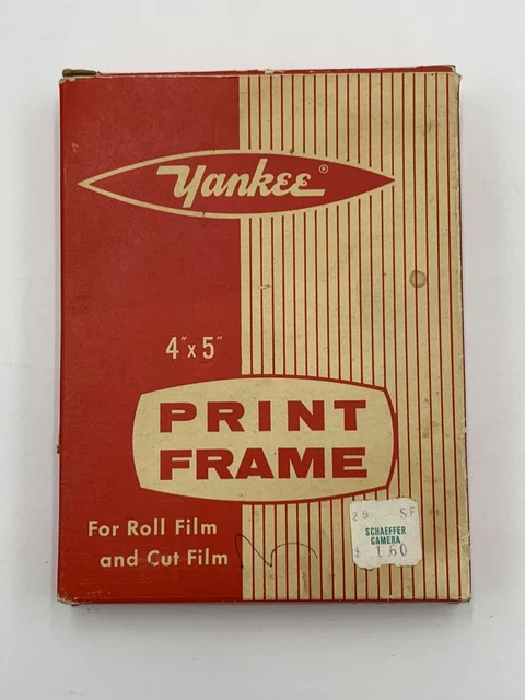 Yankee 4X5 Print Frame For Darkroom Photography Made In Usa Pf-45 Vintage