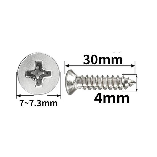 Vis à Tôle Tête Bombée (Truss) Phillips #6 En Acier Inox 18-8 - Lot - Marque Fastenere