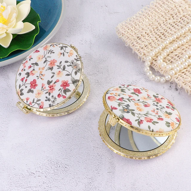 2 piezas espejo pequeño para bolso espejo de bolsillo viaje mini