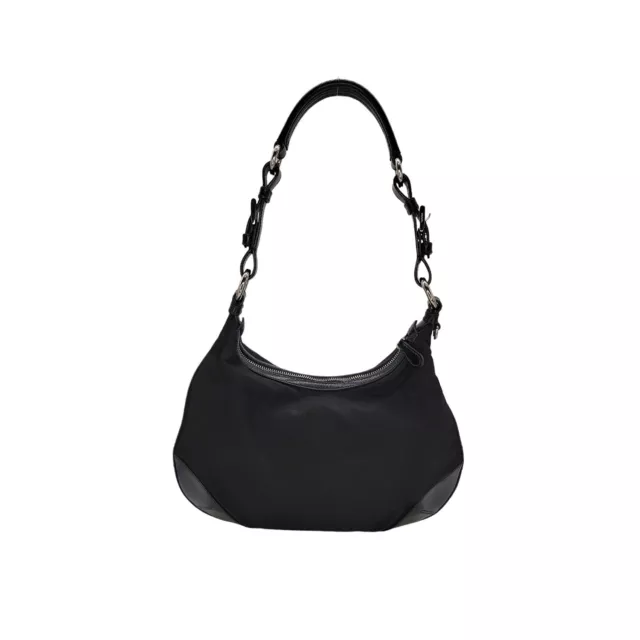 Prada Tessuto Nylon w/ Calf Leather Trim Hobo Bag 2