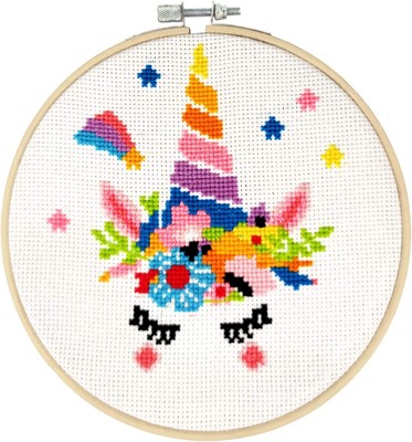 Tessuti Ricamati Telaio Ricamo Set da Ricamo per Principianti Adulti e Bambini con Design e Istruzioni Video Aghi da Ricamo Epzia Kit Ricamo Starter 