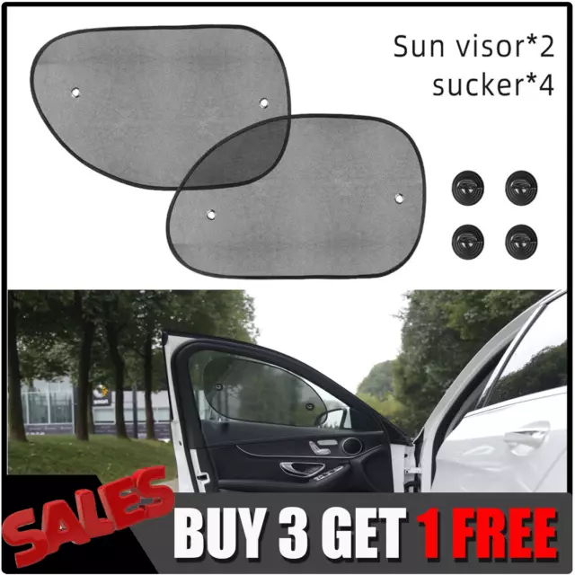 2X Car Shades Window Sun Blind mesh Max UV Protection for Rear Front Window Kids