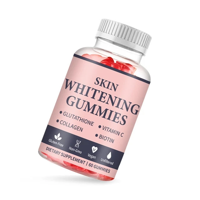 GLUTATHIONE GUMMIES 60 COUNTS Collagen Vitamin C Biotin Vegan Daily ...