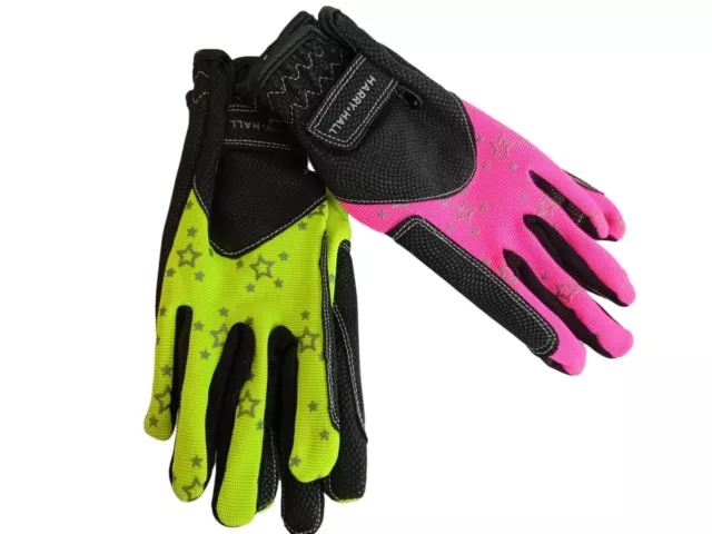 Horse HARRY HALL ROXBY JUNIOR REFLECTIVE GLOVES