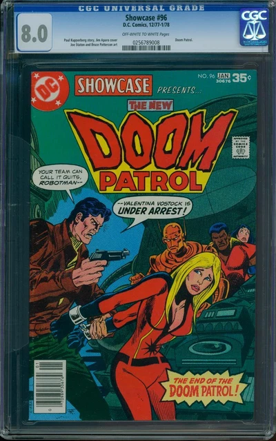 Showcase 96 CGC 8.0 Bronze Age Key DC Comic Doom Patrol Appearance L@@K