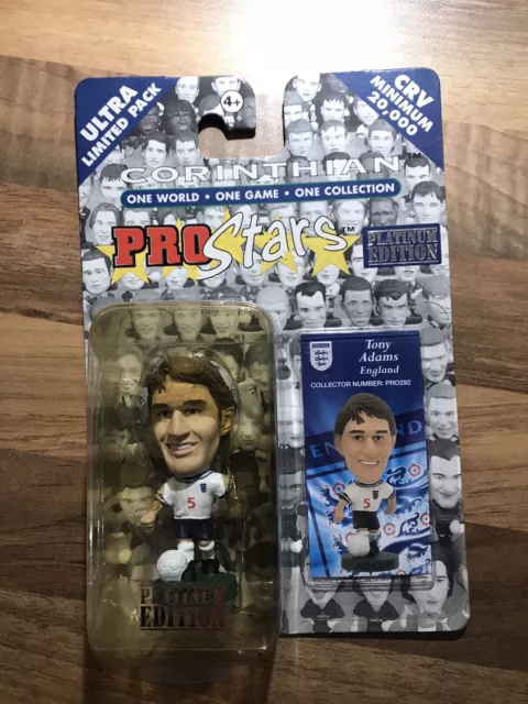 Tony Adams England Home Corinthian ProStars Figure Platinum Edition - Boxed