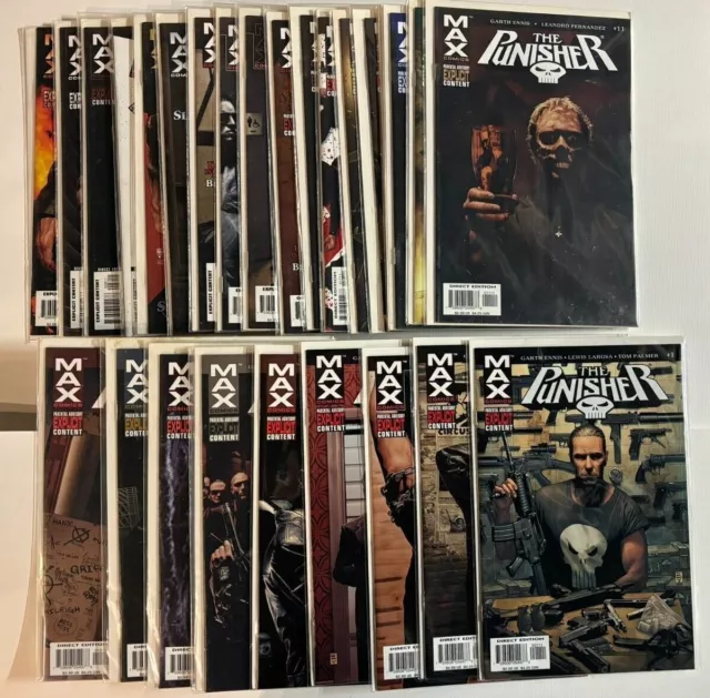 THE PUNISHER - MAX Comics - Issues #1 to 19 & 22 to 30 - New - B&B