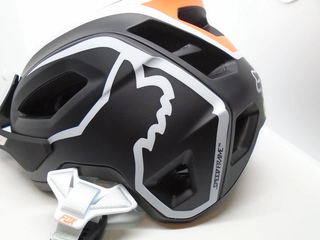 Fox Racing Speedframe Pro MTB Helmet (MIPS) Size Large  BLACK/WHITE ! 4