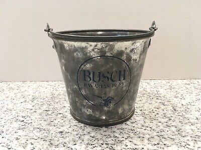 vintage Busch Bavarian Beer metal beer bucket pail sign 2