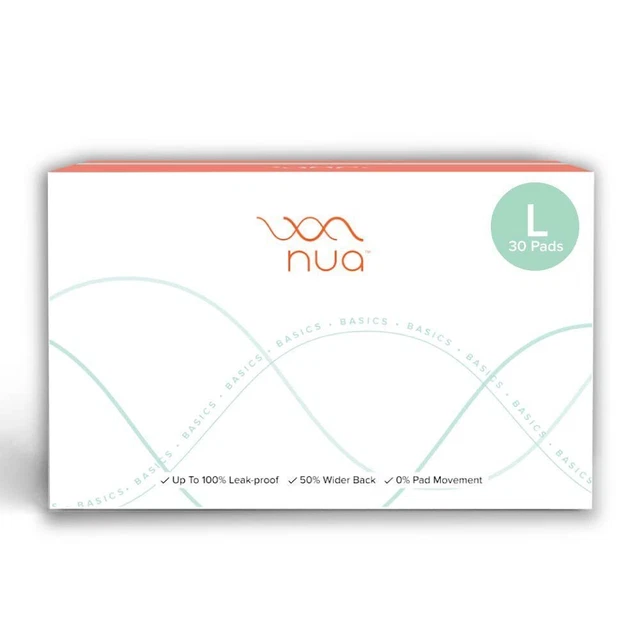Nua Basics Ultradünne Damenbinde für Damen, Packung mit 30 Binden