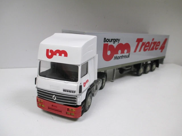 Camion Majorette Rare – Saviem Bâché Publicitaire Bourgey Montreuil, Miniature Collection, Occasion