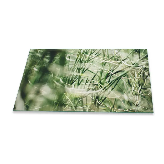 Placa de cubierta de cocina Ceran 90x52 cubierta verde natural vidrio protección contra salpicaduras cocina decoración