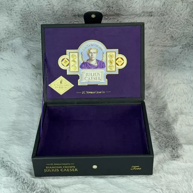 Julius Caesar Cigar Box Purple Diamond Crown