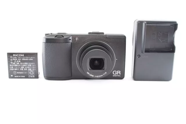 RICOH GR DIGITAL III 3 Compact Digital Camera Black From JAPAN Tested Works Used