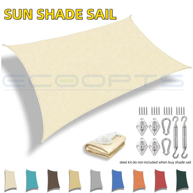 OUTDOOR SUN SHADE Sail Canopy Shelter Cover Patio Awning Garden Pool