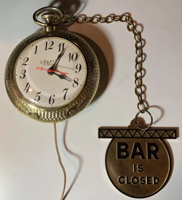 Bar is clearance open clock