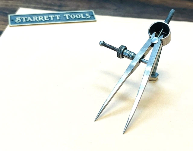 STARRETT No.77B-3  Fay Spring-Type Divider W/Square Legs,  3.0” Size & Capacity.