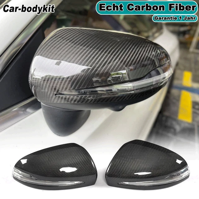 Carbon Fiber Look Mirror Covers For Mercedes W205 X253 W222 W213 C E S GLC Class