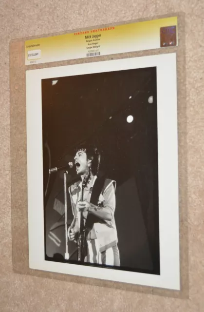 Rolling Stones Mick Jagger Ken Regan Photographer 8X10 Vintage