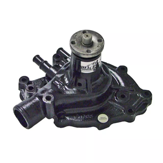 Tuff Stuff Water Pump 1432C; SuperCool Black, Iron, Pass Side Inlet, HV for SBF