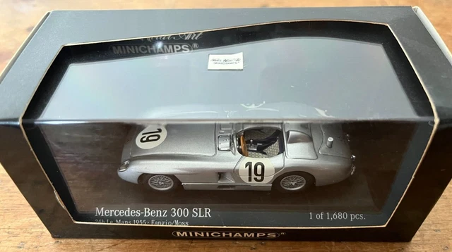 Minichamps 1/43 - Mercedes SLR McLaren 2003 & 300 SLR 1955 - Gris - Lot De 2