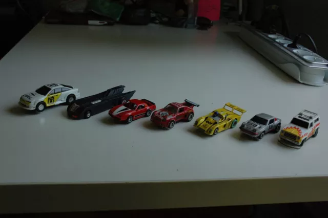 Lot TYCO, MATCHBOX. SCALEXTRIC, CIRCUIT24, voiture de circuit