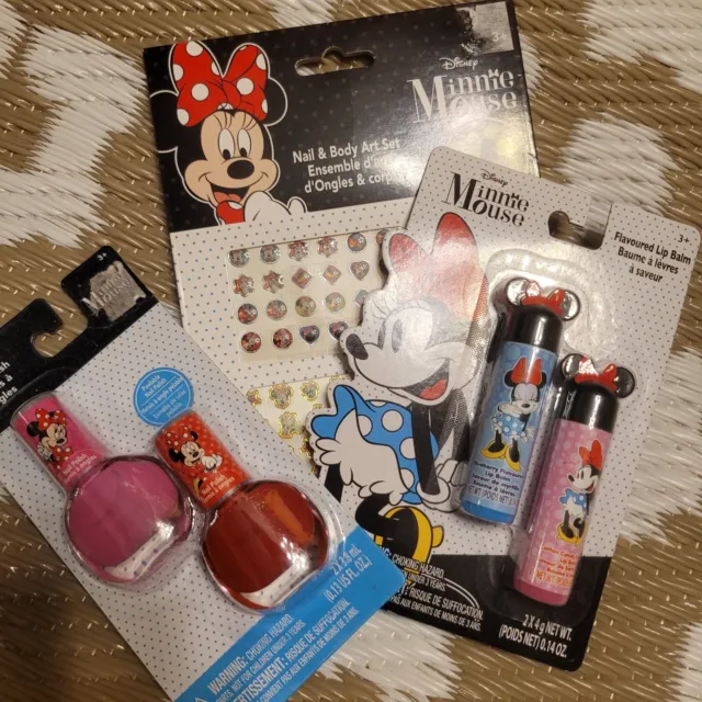 NIP ~ Girls Minnie Mouse Nail Polish  Chapstick, Nail & body art stickers