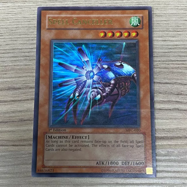 Yu-Gi-Oh! Spell Canceller 1St Edition Mfc-020 1996 Tcg Card Game Yugioh